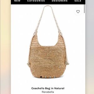 Coachello bag in natural, florabella. Beach bag